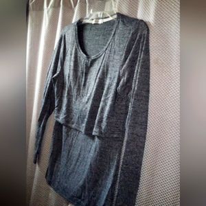 Bearsland Grey Nursing Sweater Small